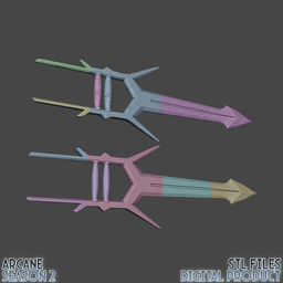Ambessa Medarda Katar Cosplay Blade Arcane League Of Legends 3d model