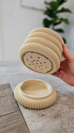 Coins Planter with Hidden Drip Tray 3d model