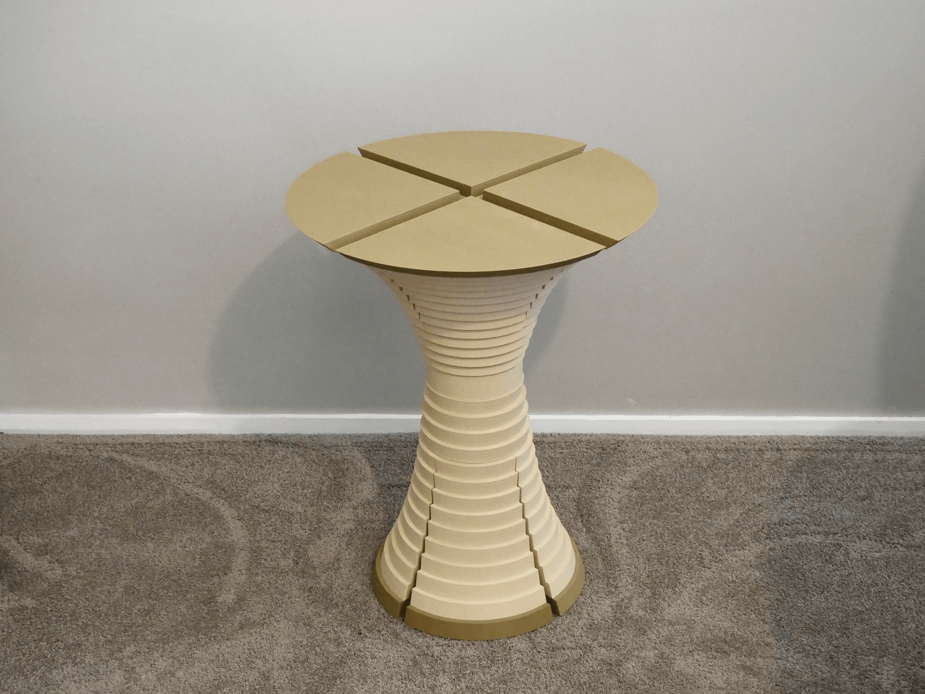 Orla End Table: Prints on any standard size printer 3d model