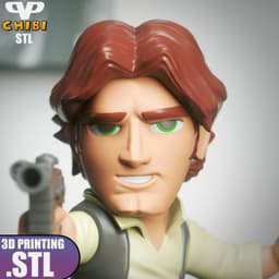 Han Solo Chibi STL for 3D Printing ChibiSTL 3DXM 3d model