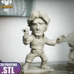 Han Solo Chibi STL for 3D Printing ChibiSTL 3DXM 3d model