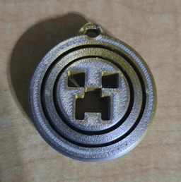SPINNER KEYCHAIN Minecraft.stl 3d model