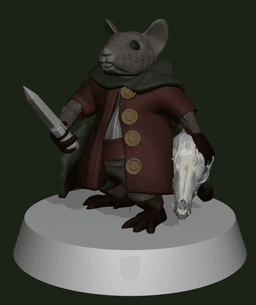 Rat Woodland Warrior - PC 3d model