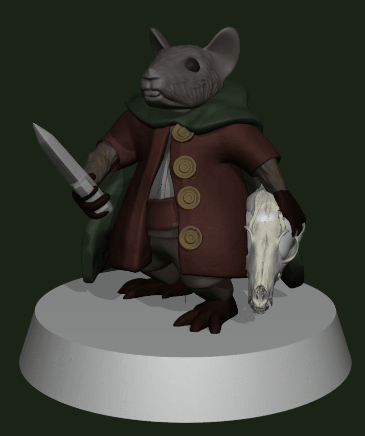 Rat Woodland Warrior - PC 3d model