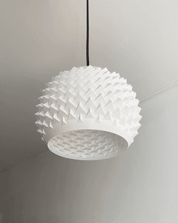 Pinn Pendant Lamp - Dragon Egg Pendant Lamp - Parametric Lamp & 3D Printed Lamp for Home 3d model