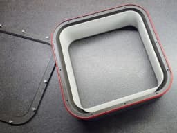 Square Lamp (LED strip) 3d model