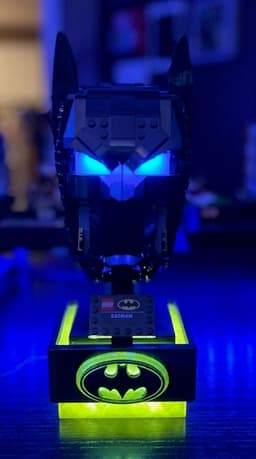 LED Illuminated Pedestal for Lego Helmets 3d model