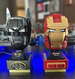 LED Illuminated Pedestal for Lego Helmets 3d model