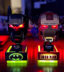 LED Illuminated Pedestal for Lego Helmets 3d model