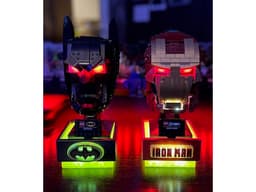 LED Illuminated Pedestal for Lego Helmets 3d model