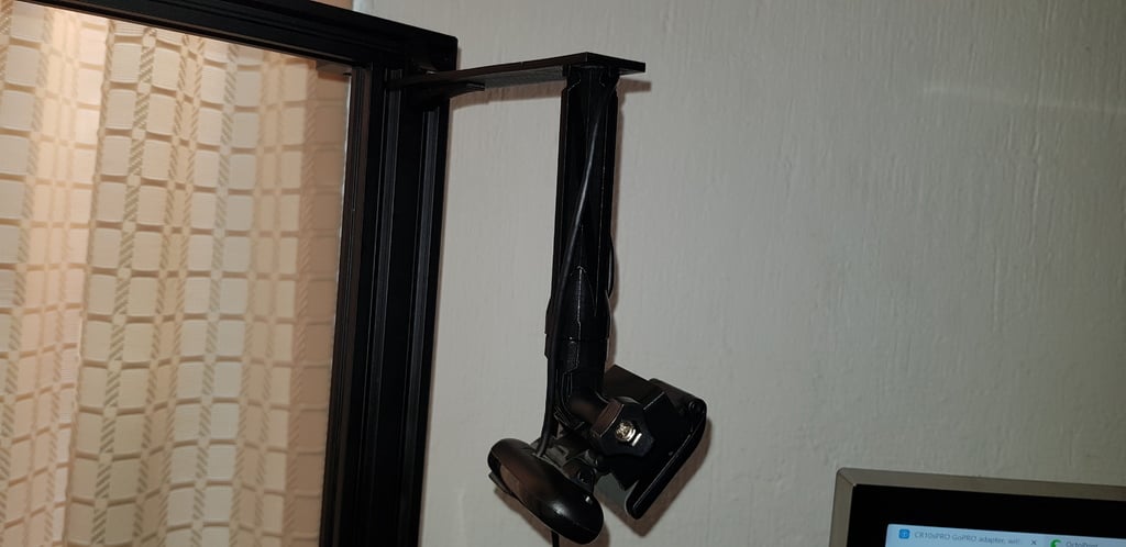 CR10sPRO GoPRO adapter, with optional Logitech C170 mount 3d model