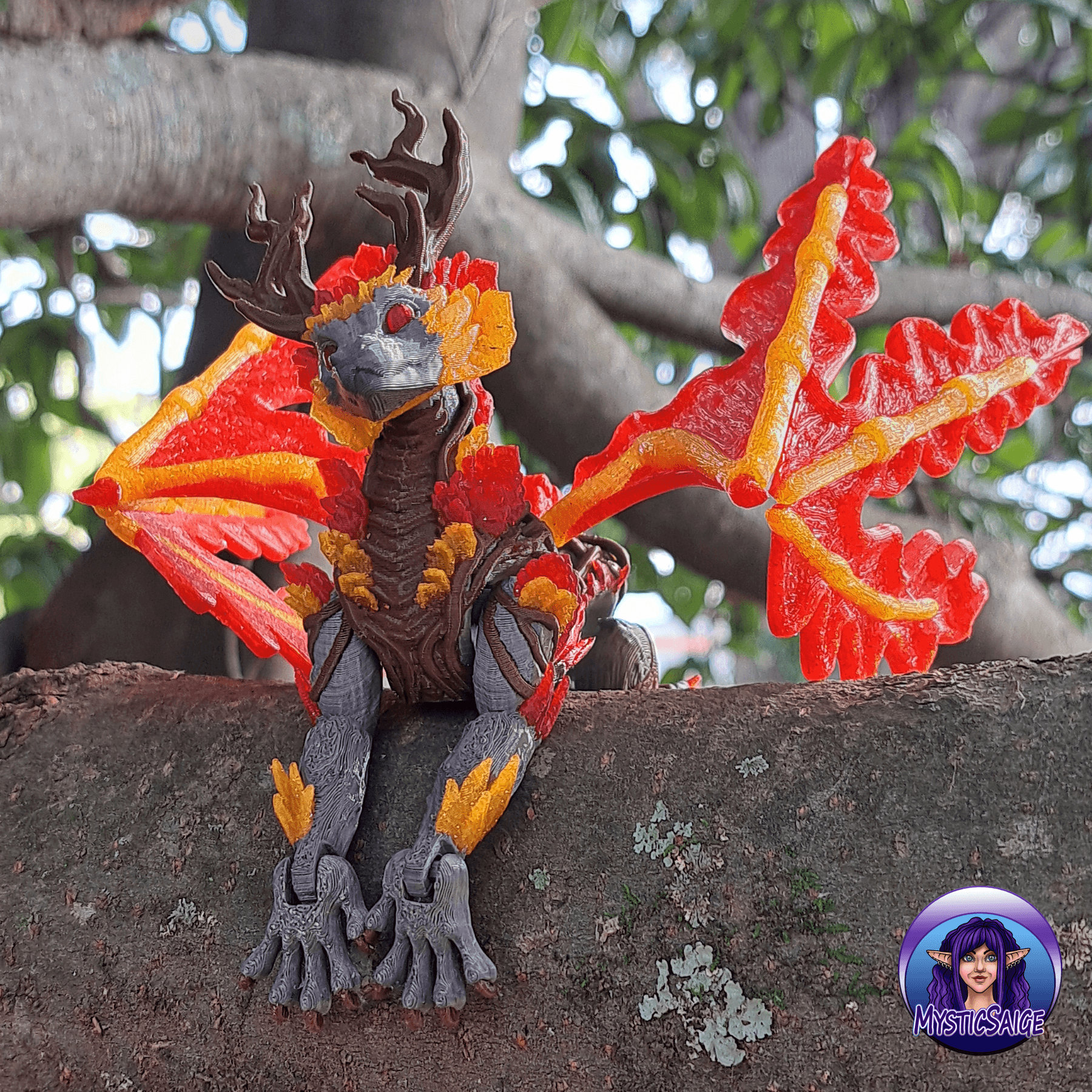 Forest Dragon - Articulated Dragon 3d model