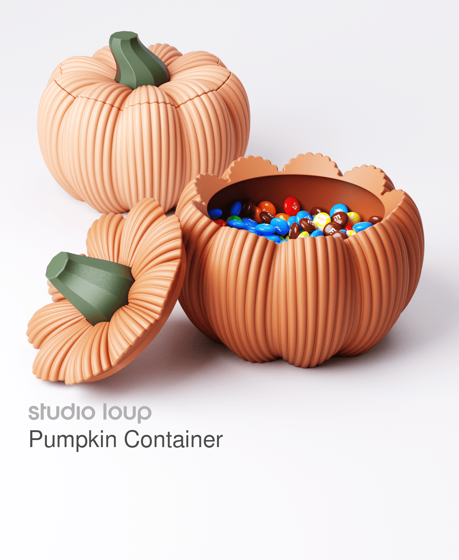 Pumpkin Container 3d model
