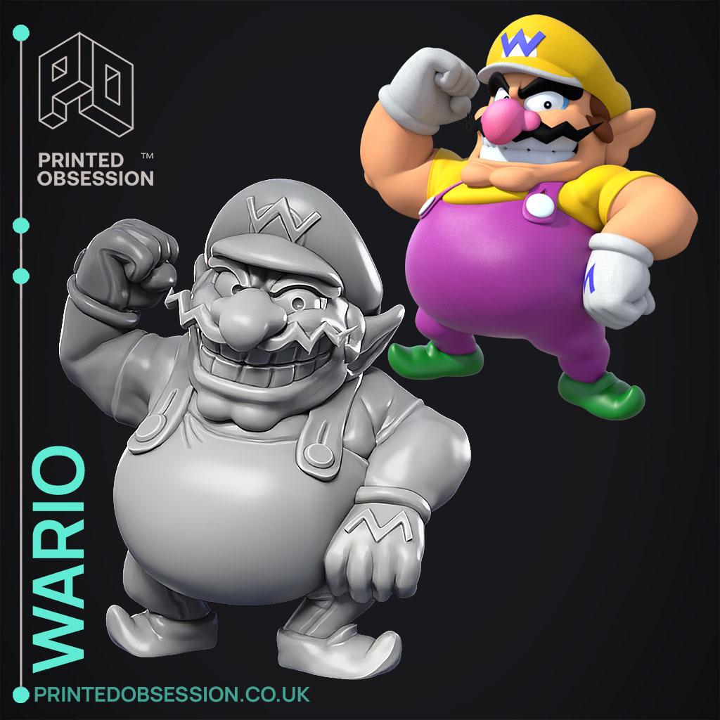 Wario - Super Mario Bros - Fan Art 3d model