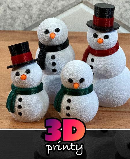 Lil Articulated Snowman Fidget 3d model