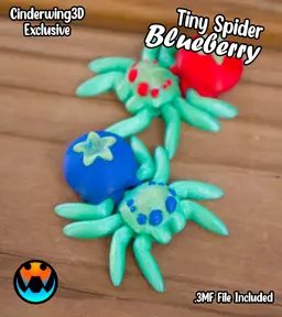 Tiny Spider Blueberry 3d model