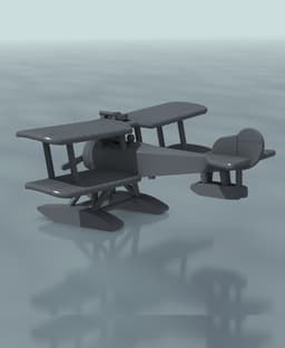 1:144 Sopwith Baby 3d model