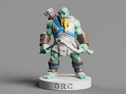 Orc with bow 3d model