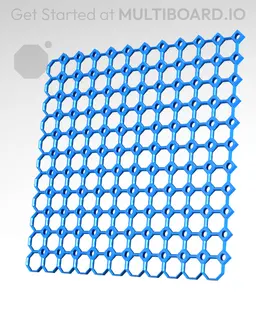 11x11 MU - Center Grid Interfitted - MultiBoard Octagon Plate 3d model