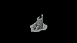 Goblin Camp Barricade Set STL - Printable D&D Tabletop Terrain 3d model
