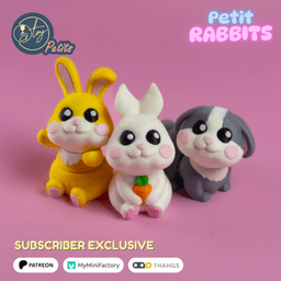 Petit Bunnies 3d model