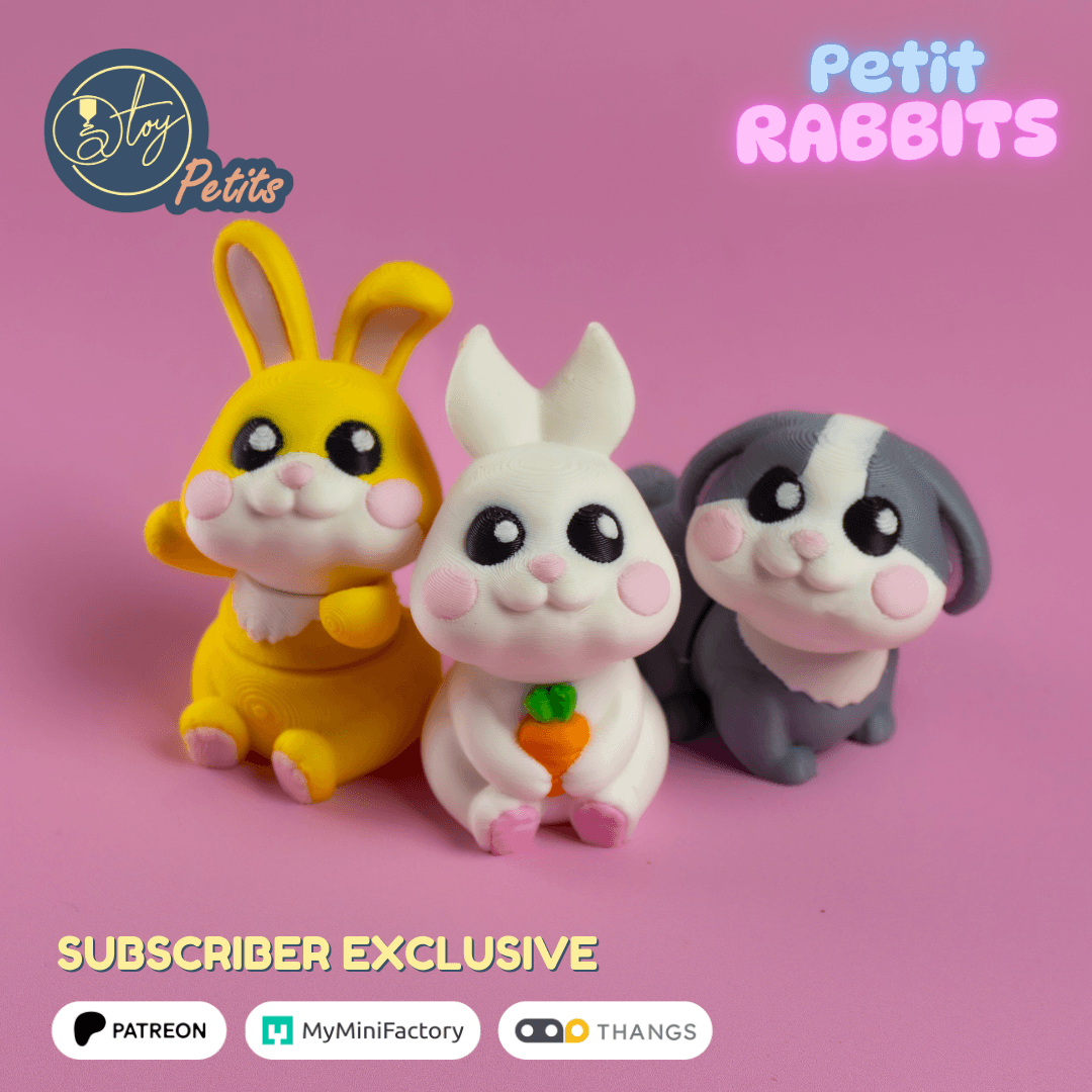 Petit Bunnies 3d model