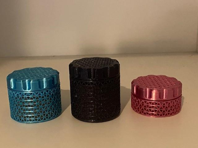 InSpool Dessicant Container for 2mm + beads.  3 Sizes 3d model