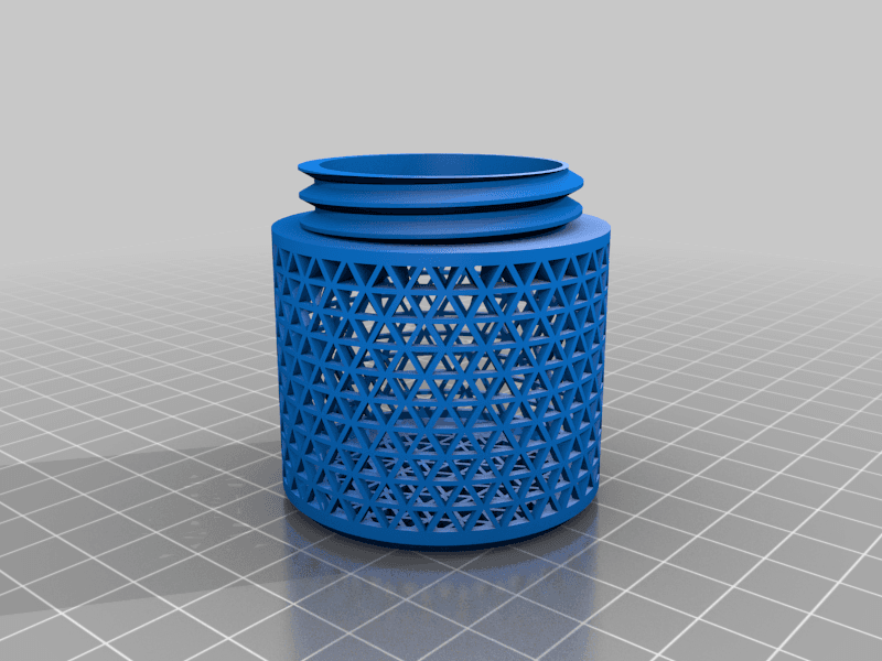 InSpool Dessicant Container for 2mm + beads.  3 Sizes 3d model