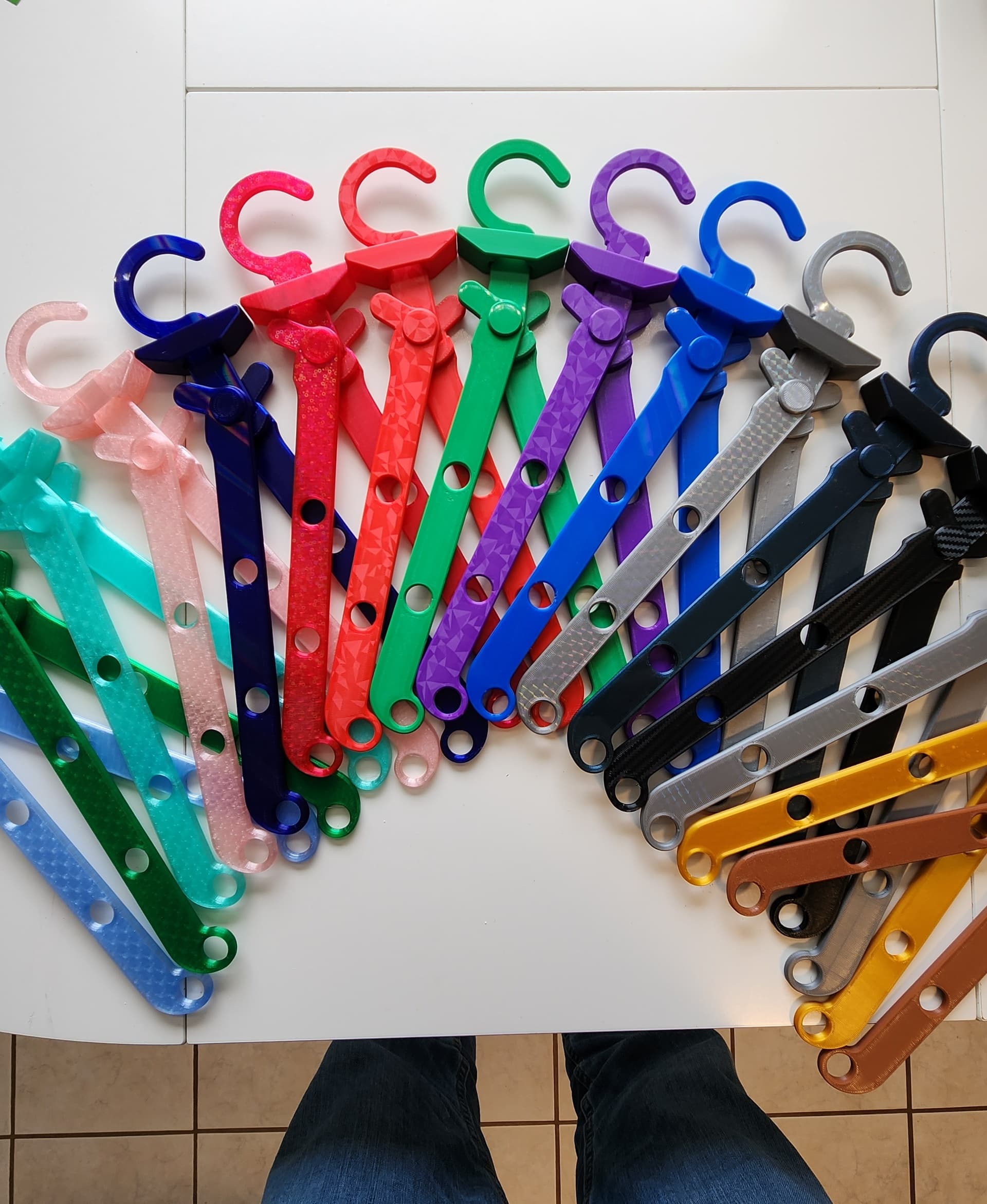 I printed all off the PETG colors I have.