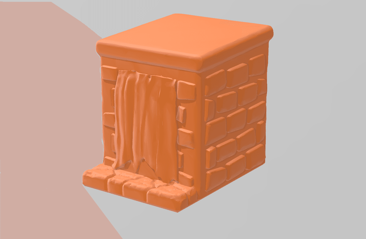 Outhouse shed building 28mm 3d model