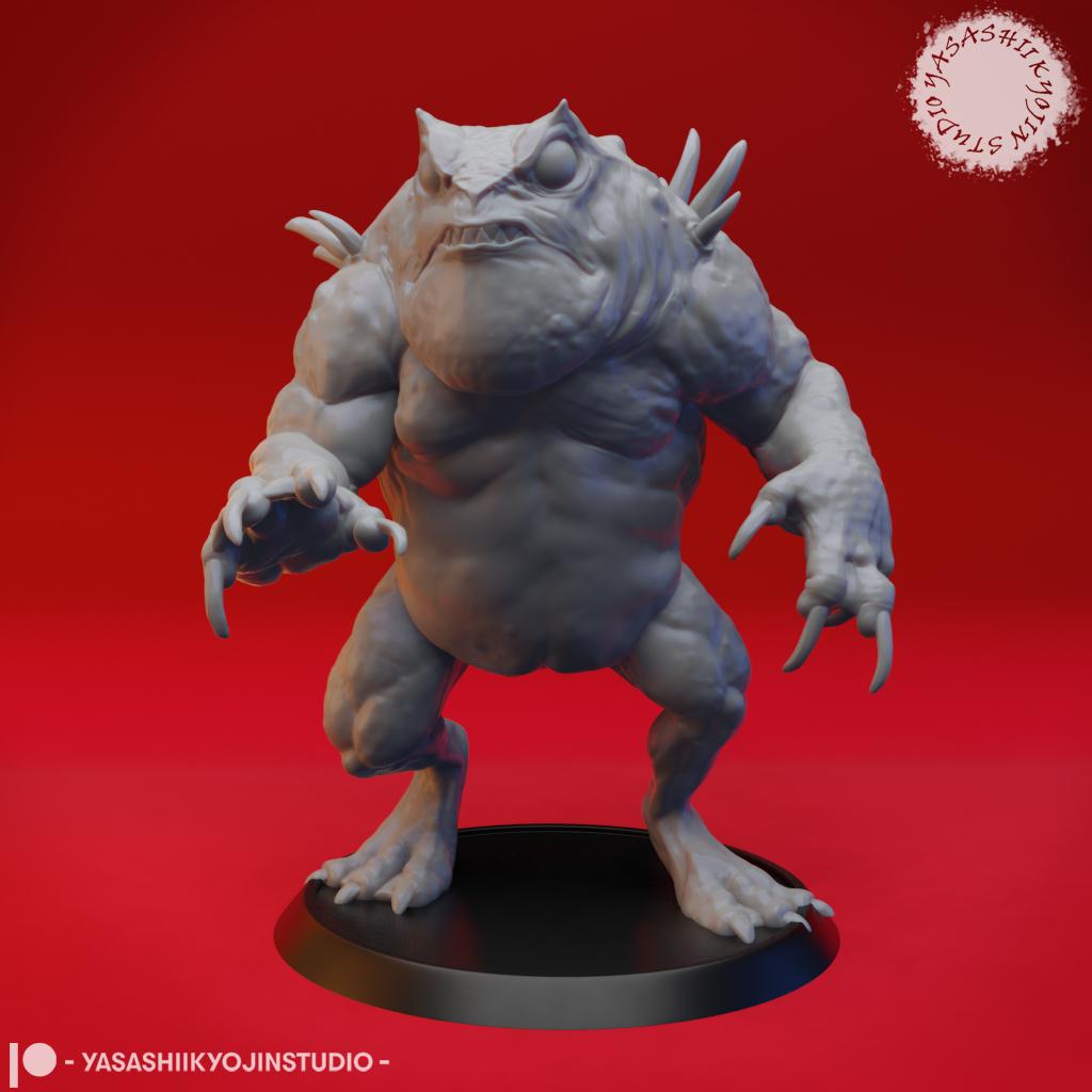 Slaad (Red) - Tabletop Miniature (Pre-Supported) 3d model
