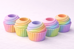 Mini Cupcake Planter STL | Cute Kawaii Succulent Pot | Easy 3D Print | Tiny Desk Decor | Resizable P 3d model