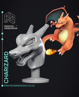Charizard Bust - Pokémon - Fan Art 3d model