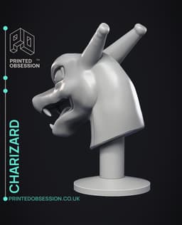 Charizard Bust - Pokémon - Fan Art 3d model