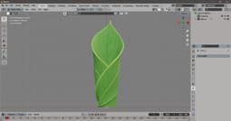 Verdant Leaf Vase – Modern Organic 3D Printed Design 3d model
