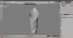 Verdant Leaf Vase – Modern Organic 3D Printed Design 3d model