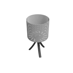 TRIPOD LAMP (WUMI) - LAMP KIT LAMP / BASKET STYLE LAMPSHADE / DESIGNER LAMP / MODERN HOMEDECOR 3d model