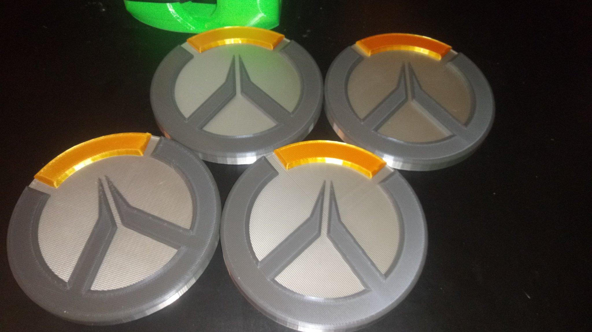 Overwatch Coin - Multimaterial Print 3d model