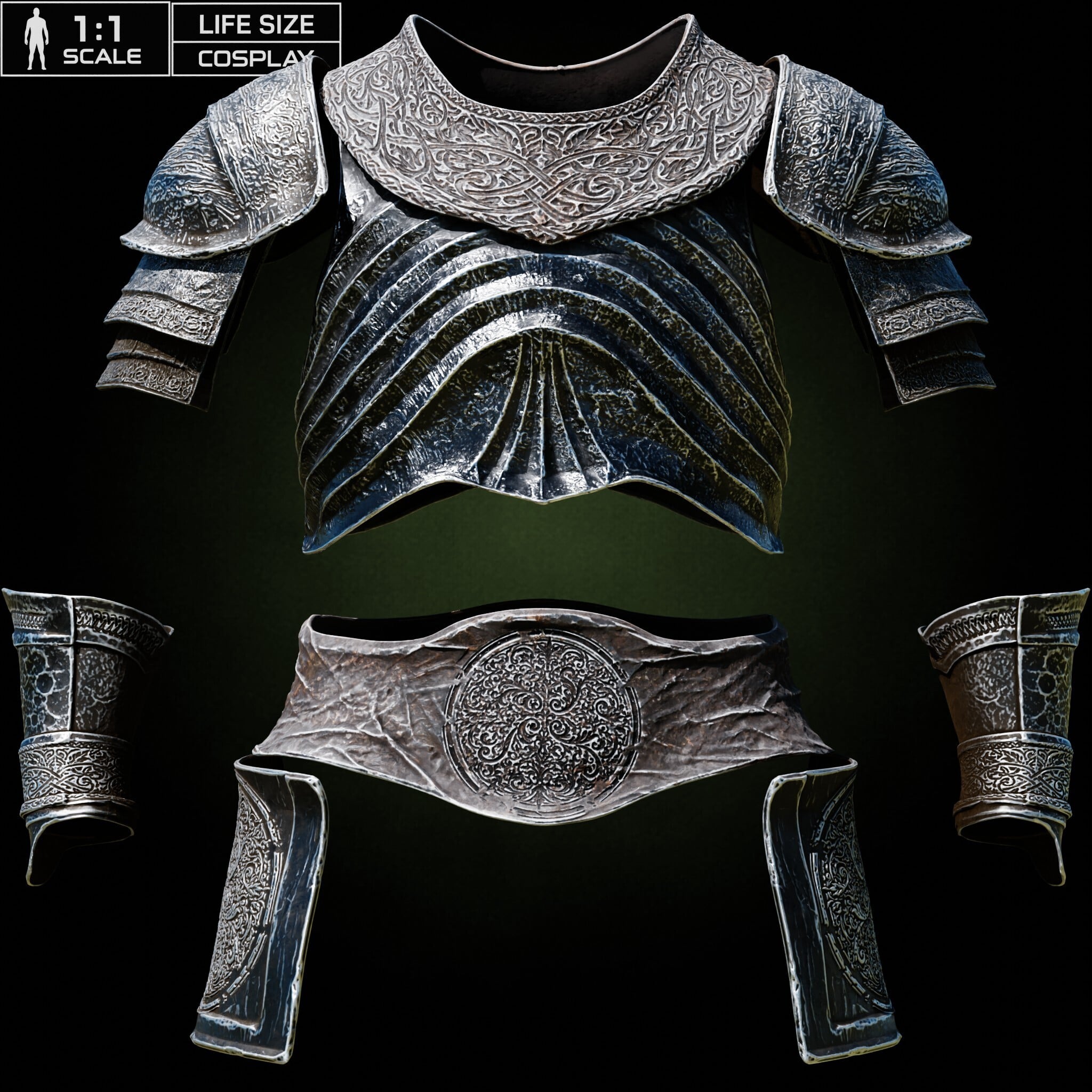 YHORM THE GIANT UPPER ARMOR life size cosplay - Dark Souls 3 Fan Art STL 3d model