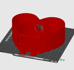 Mr Nice Guy Heart Gift Box / Hidden Middle Finger / Personalizable / Valentines Day 3d model