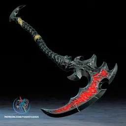 Death Knight Scythe 3D Printer File STL 3d model