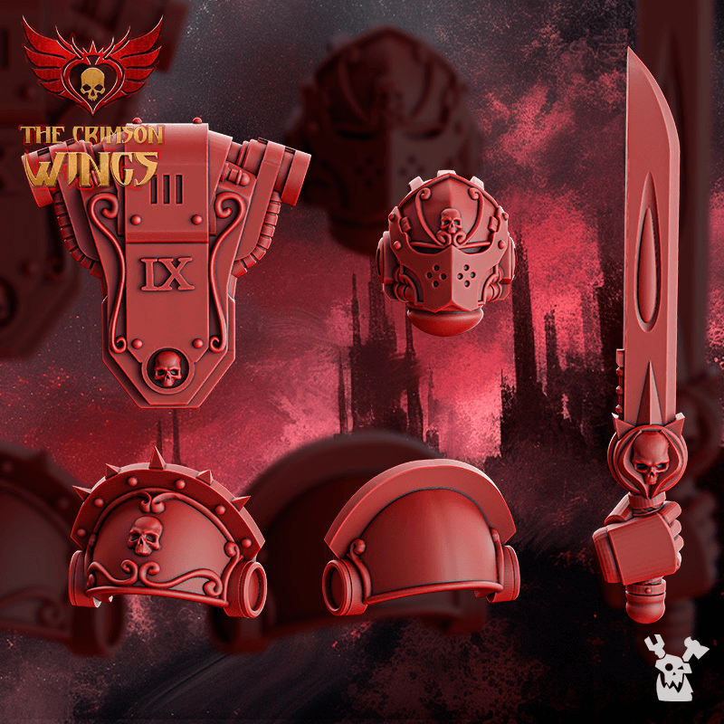 The Crimson Wings Free Bits Set 3d model