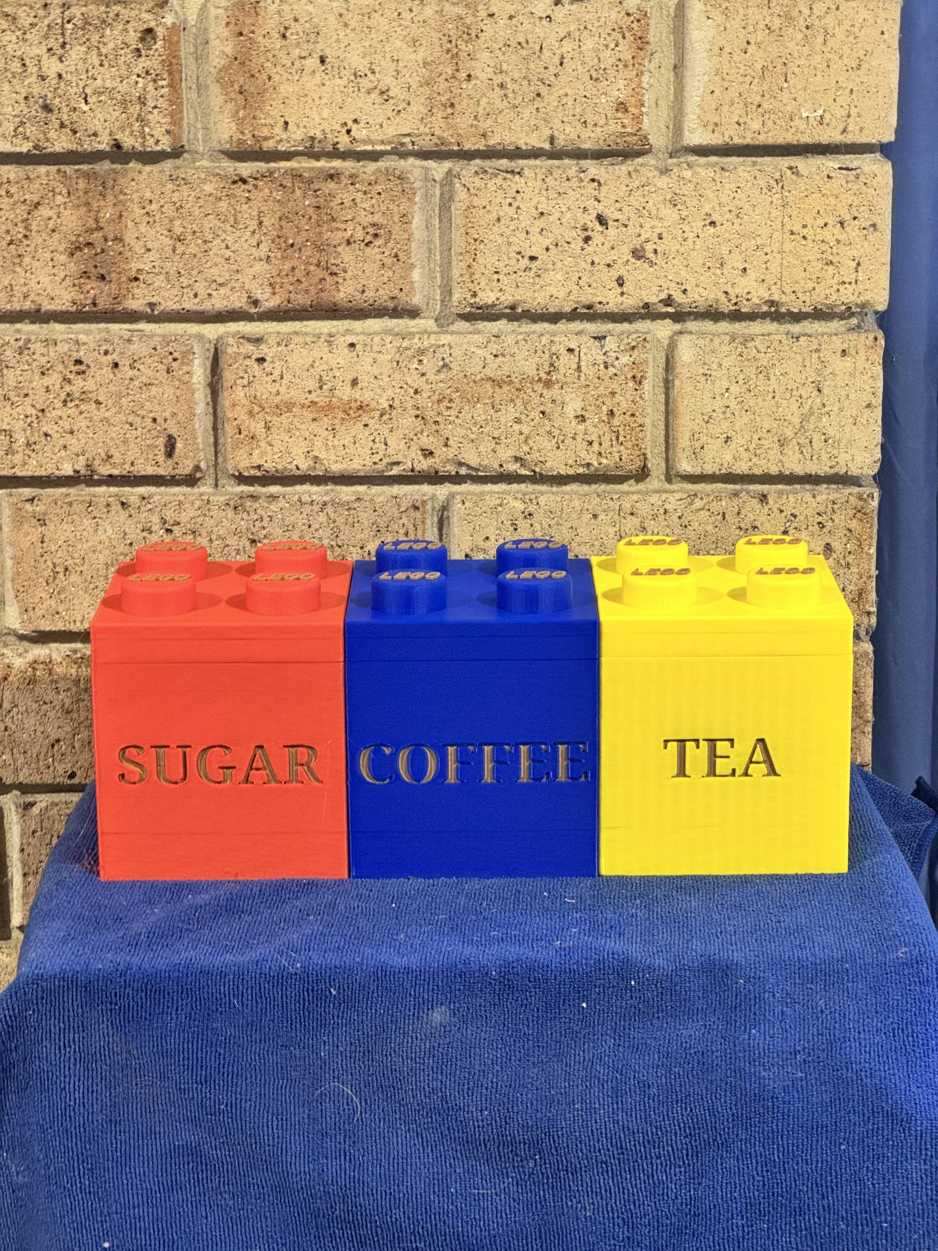 Lego Coffee , Sugar and tea  3d model