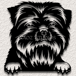 affenpinscher wall art dog wall decor puppy decoration 3d model