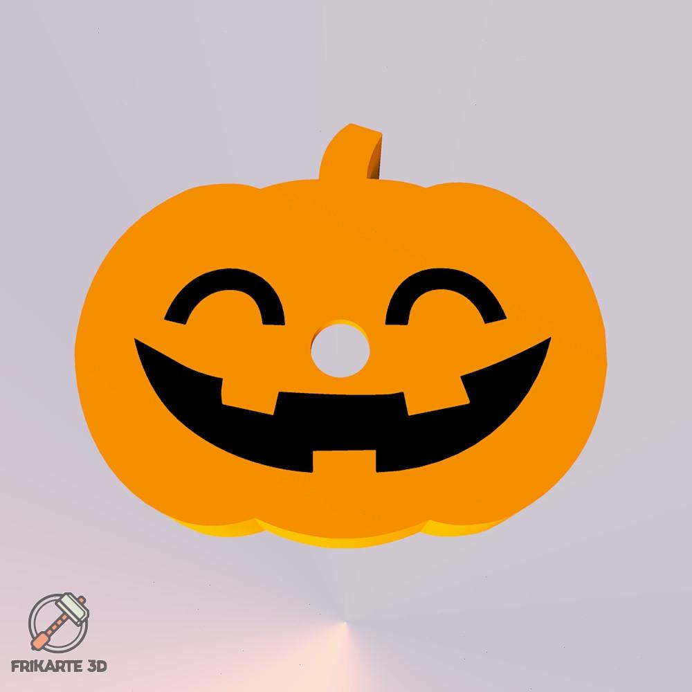Halloween Pumpkin Candle Holder V5 Multicolor 3d model