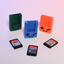 Mini Gameboy Case for Switch Game Cartridge – Display Tower (10) 3d model