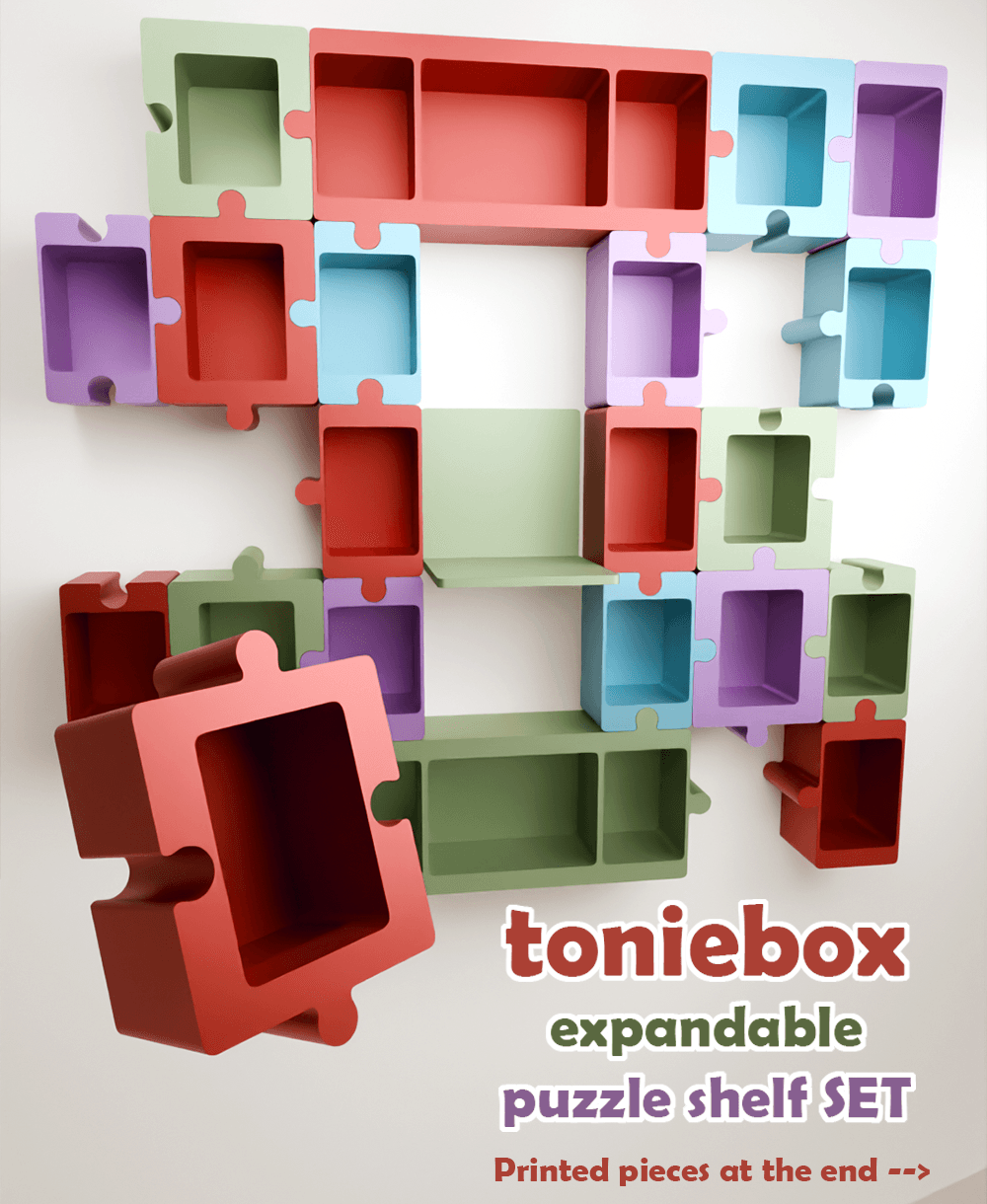 Toniebox Puzzle Shelves Expandable 3d model