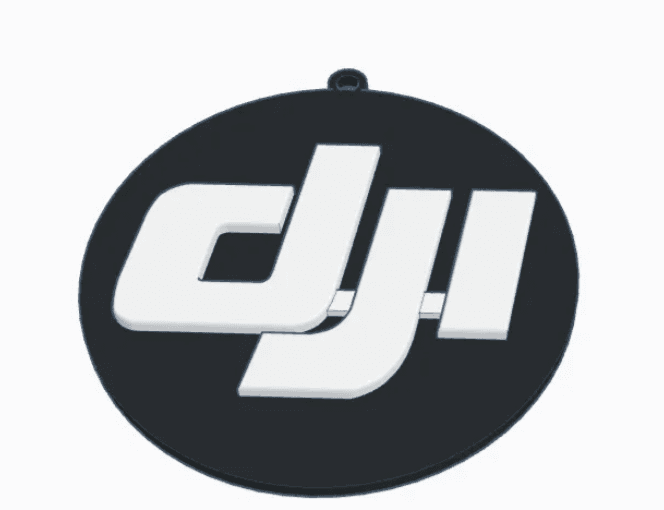 dji logo 3d model