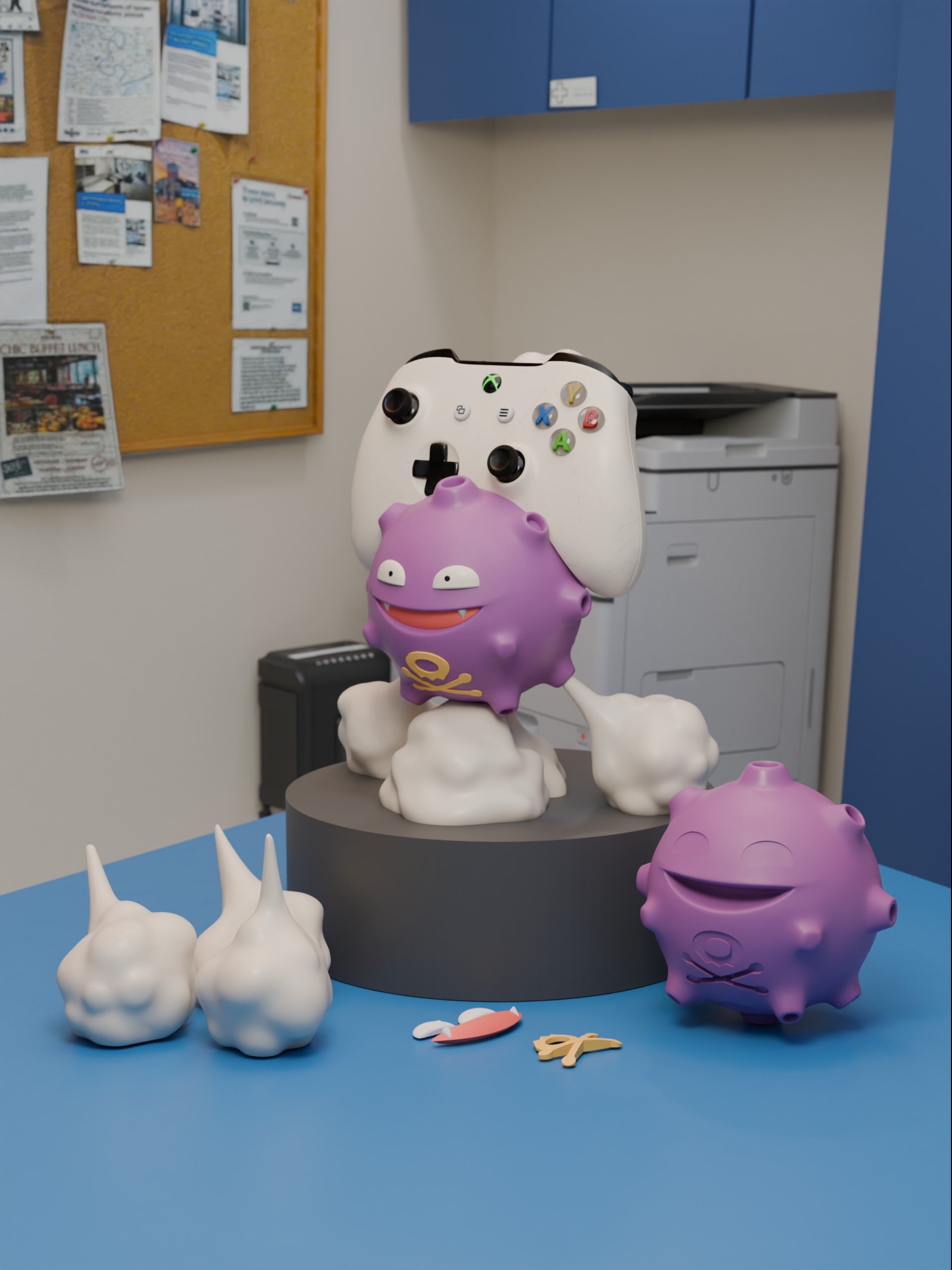 Koffing Controller Stand 3d model