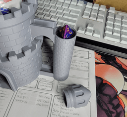 Medieval Castle Dice Tower Can Cup 3d model